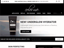 Tablet Screenshot of colormebeauty.com